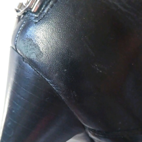 Calvin Klein Danica Black Leather Women's Heels Shoes Size 7M - Picture 15 of 15